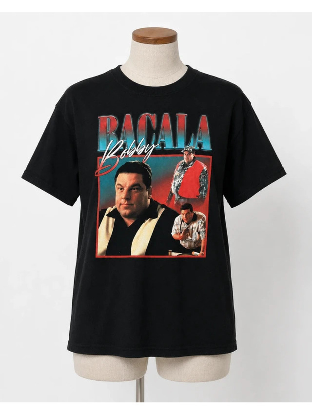 Sopranos Black Graphic Tshirt Size Large Unisex